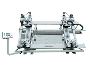 鋁門窗數控四頭組角機 LZ JJ4-CNC-100×1800×3000